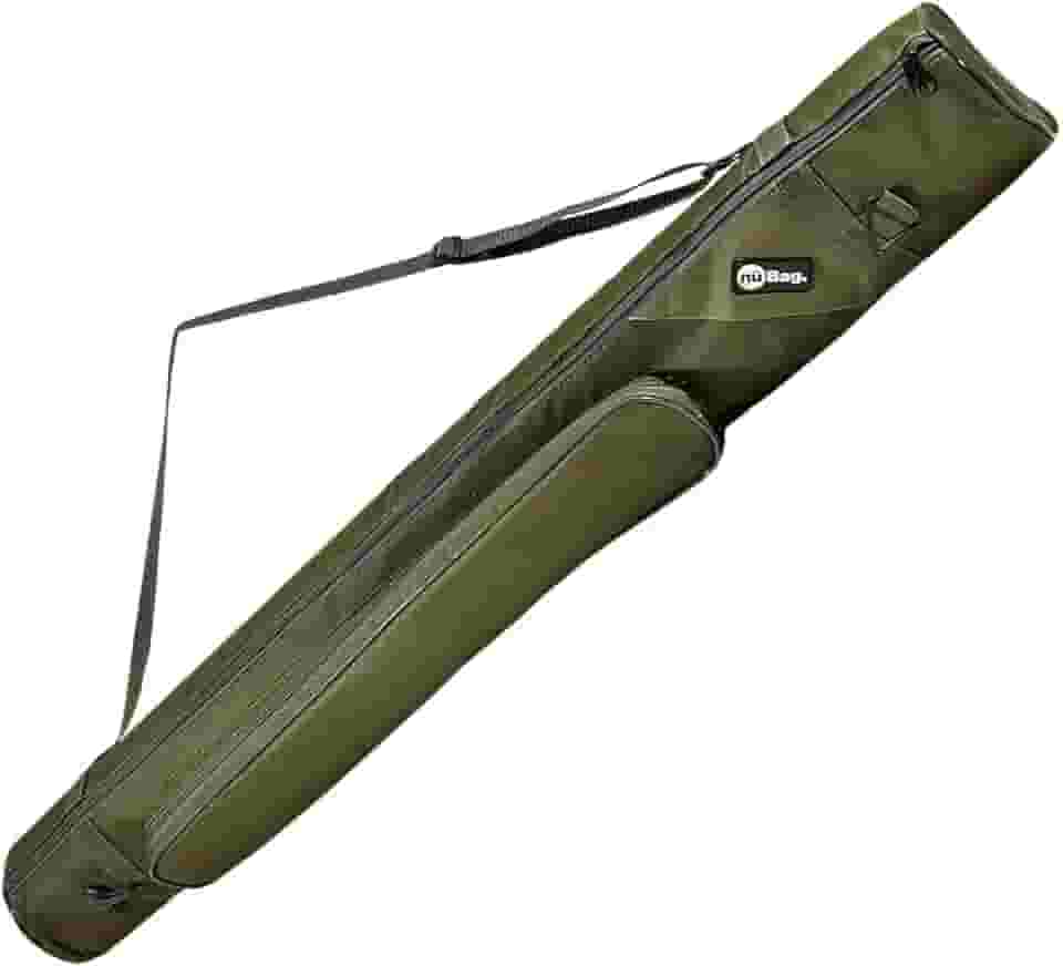 Bolsa Porta Varas Capa de Proteção Pescador com Alça Lateral de Transporte Carregamento Bolso Externo Pesca Esportiva Profissional Tralhas Leve e Fácil