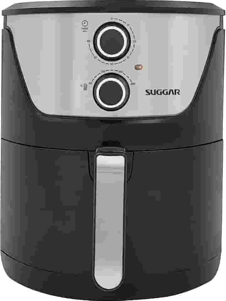 Fritadeira Sem Óleo Lightfry Preta Em Inox 4 Litros 220V- SUGGAR - FT4002PT