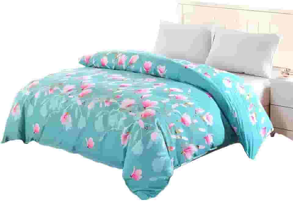 Edredom Casal Dupla Face Estampas Variadas 1 Peça em Microfibra - Floral