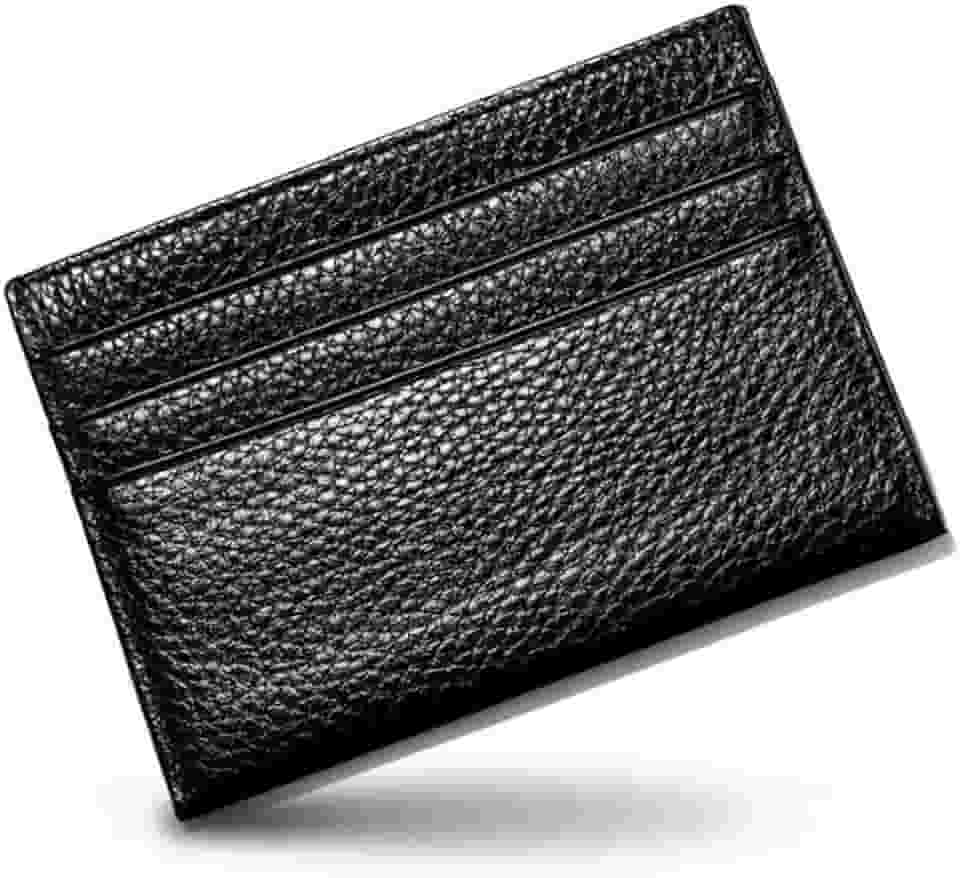 Porta-Cartões Slim Unissex – Carteira Minimalista em Couro Sintético, Compacta, Leve e Segura para Cartões, CNH e Dinheiro.