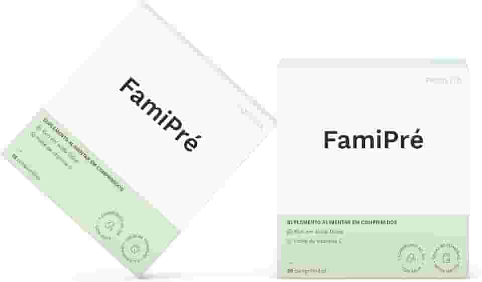 FamiPré - Com ácido fólico como metilfolato e outras vitaminas para mulheres na pré-concepção (08 Semanas)