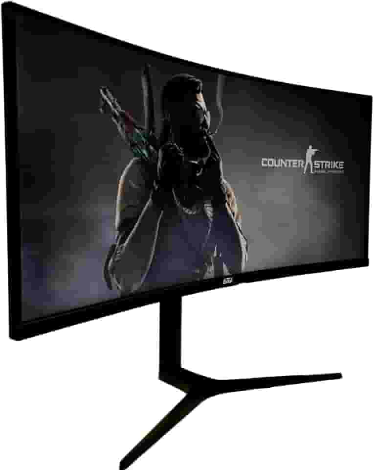 Monitor Gamer Ultrawide 34 Polegadas 165Hz 1ms Resolução WQHD Preto HDMI/DP - Design Ergonômico