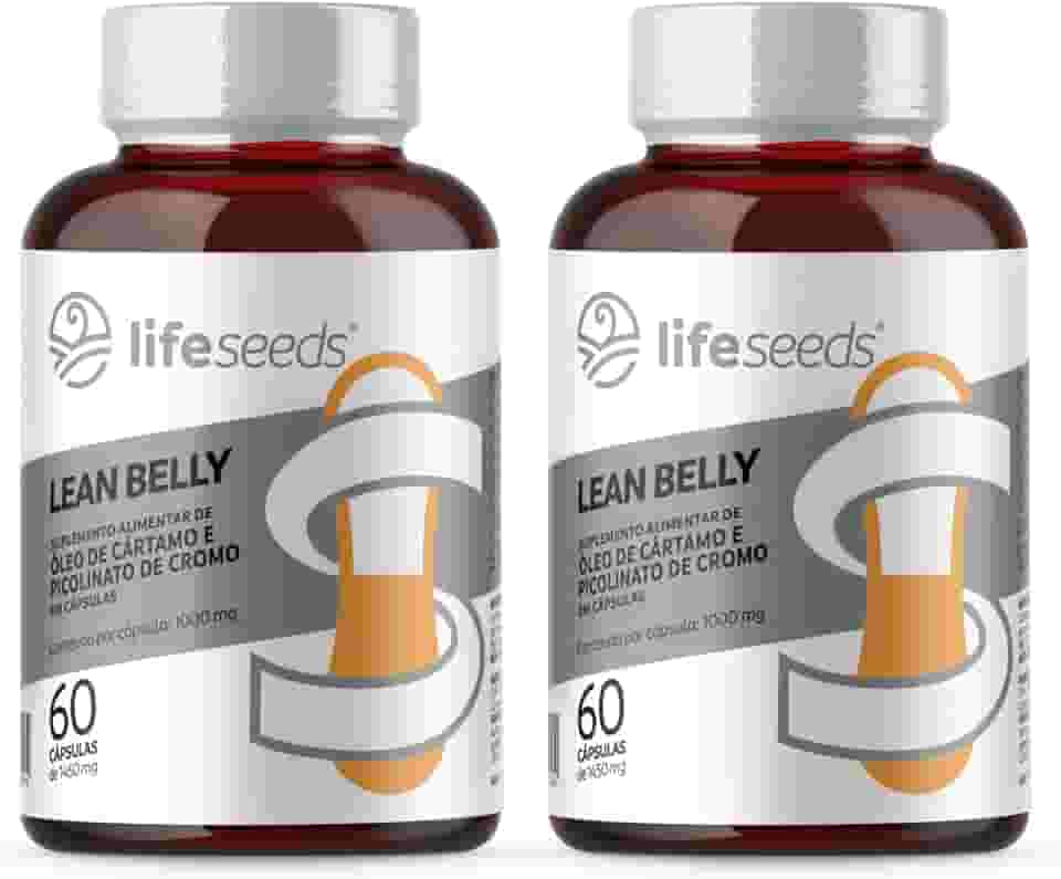 Óleo de Cártamo + Picolinato de Cromo - 2 Potes - 120 Cápsulas