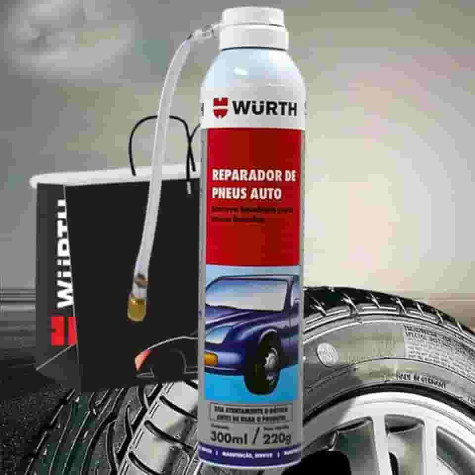 Reparador De Pneu Furo Instantâneo 300ml Alemã Autorizada Carro/moto