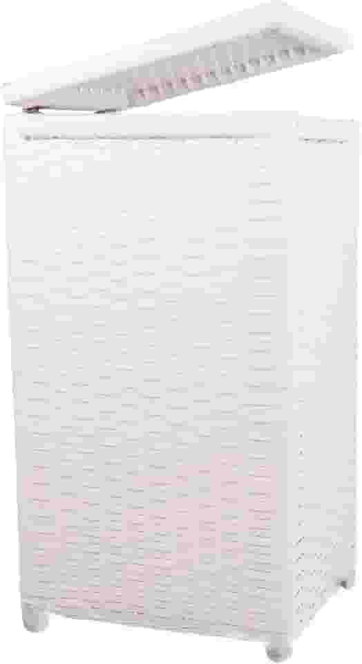 Cesto De Roupa Fibra Sintética 45 Litros Roupeiro 30x30x60 (Branco)