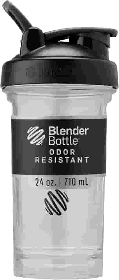 Garrafa coqueteleira BlenderBottle Pro Series, 709ml, preto/transparente