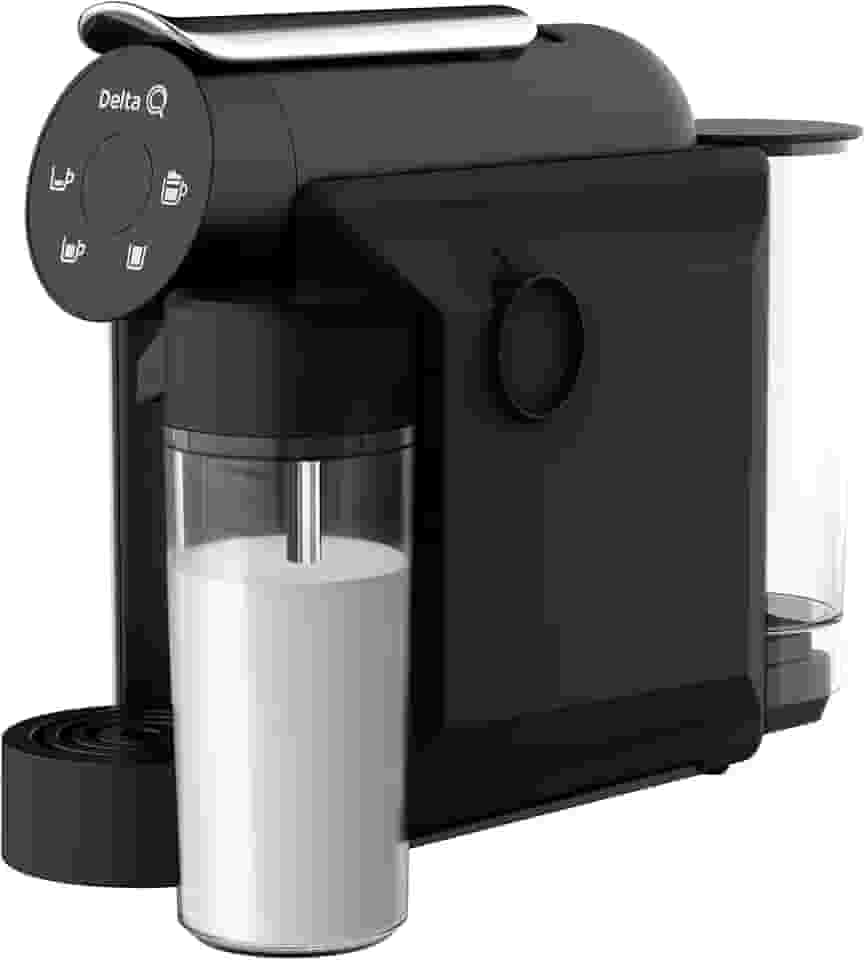 Cafeteira Espresso Cappuccino Mini Mikqool Preta, 220V Delta Q