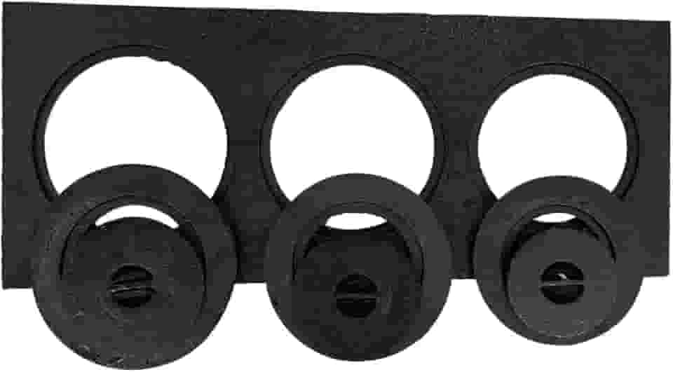 Chapa Mineira Para Fogão á Lenha de Ferro Fundido 3 Furos Com Redução e Tampa