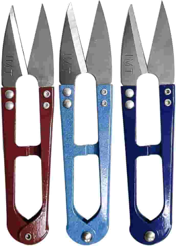 Kit 12 Tesouras de Arremate para acabamento Cortes precisos Tesouras para tecidos artesanato Arremate de costura Ferramenta de corte costura Tesoura precisão profissional