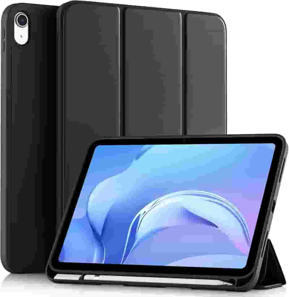 Capa Ipad 11ª/10ª Geração A16 (2025/2022) - Case Slim Magnética Com Suporte Para Caneta e Despertar Automático (PRETO)
