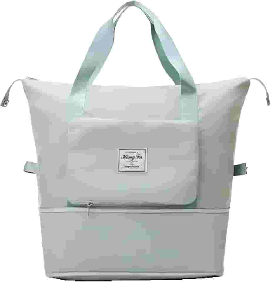 Bolsa Grande de Viagem Dobrável Impermeável Verde Claro TravelPack