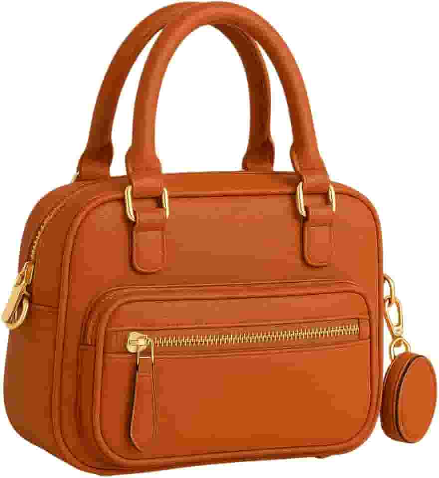 Bolsa Feminina Baú Transversal Tiracolo com Alça de Ombro, em Couro PU, Modelo Quadrado com Porta Moedas Ideal para o Dia a Dia ou Trabalho