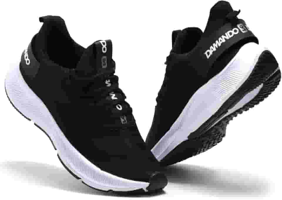 Tênis Masculino Academia Corrida Treino Esportivo Caminhada Confortável e Leve Branco