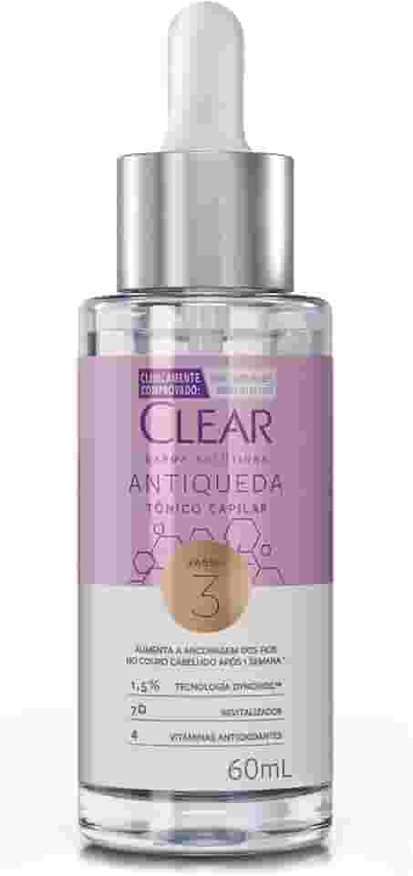 Clear Tônico Capilar Antiqueda Derma Solutions 60Ml