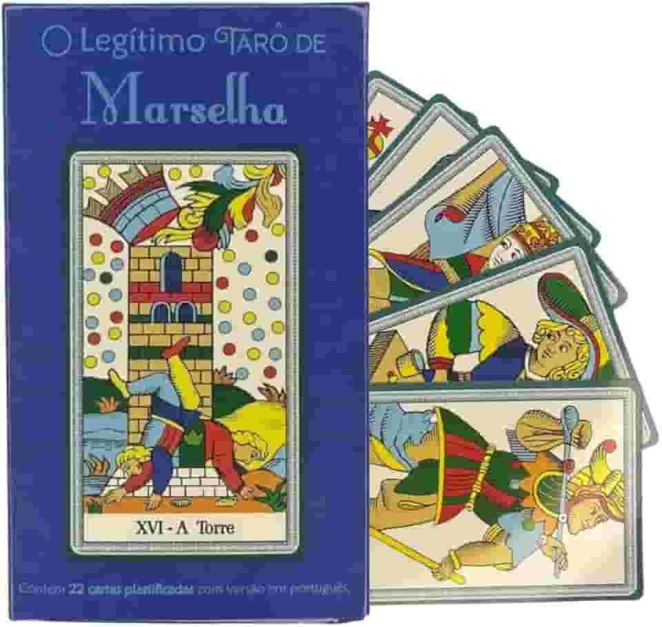O Legítimo Tarô Marselha 22 Cartas Plastificadas Com Manual