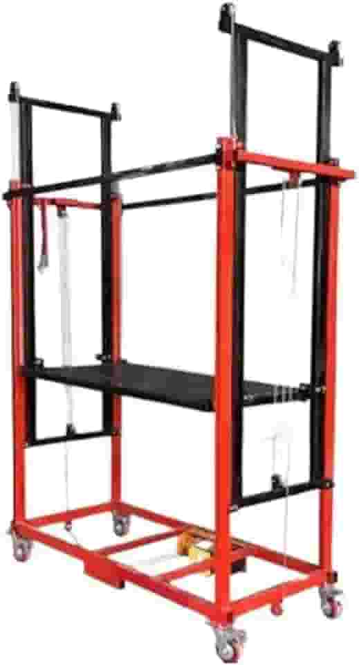 Andaime elétrico de carga máxima de 300 kg, andaime de elevação elétrico, elevador multifuncional dobrável móvel, decoração de casa, plataforma de elevação com plataforma de andaime de controle remoto