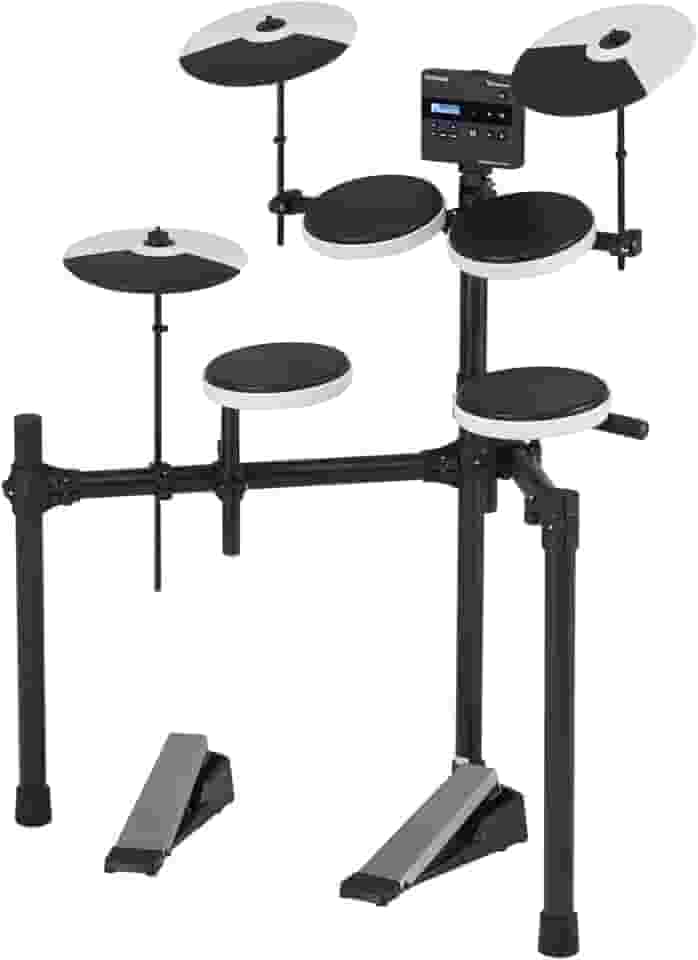 Roland TD-02K V-Drums | Kit de bateria eletrônica compacta de nível básico com reprodução expressiva, recursos de redução de ruído, suporte ajustável em altura e expansão Bluetooth opcional | Função
