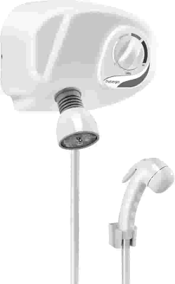 Ducha Com Pressurizador Potenza 4 Temperaturas Cardal Branco Pequeno
