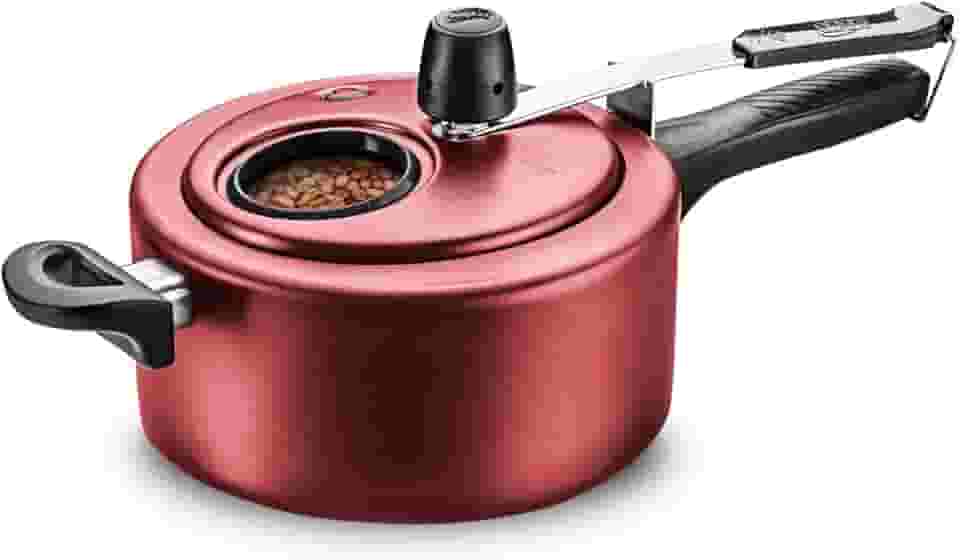 MTA - Panela de Pressão com Visor de Vidro e Fechamento Interno em Alumínio com Antiaderente, Capacidade de 3L, nº 20, Cor Cereja, Linha Visor.