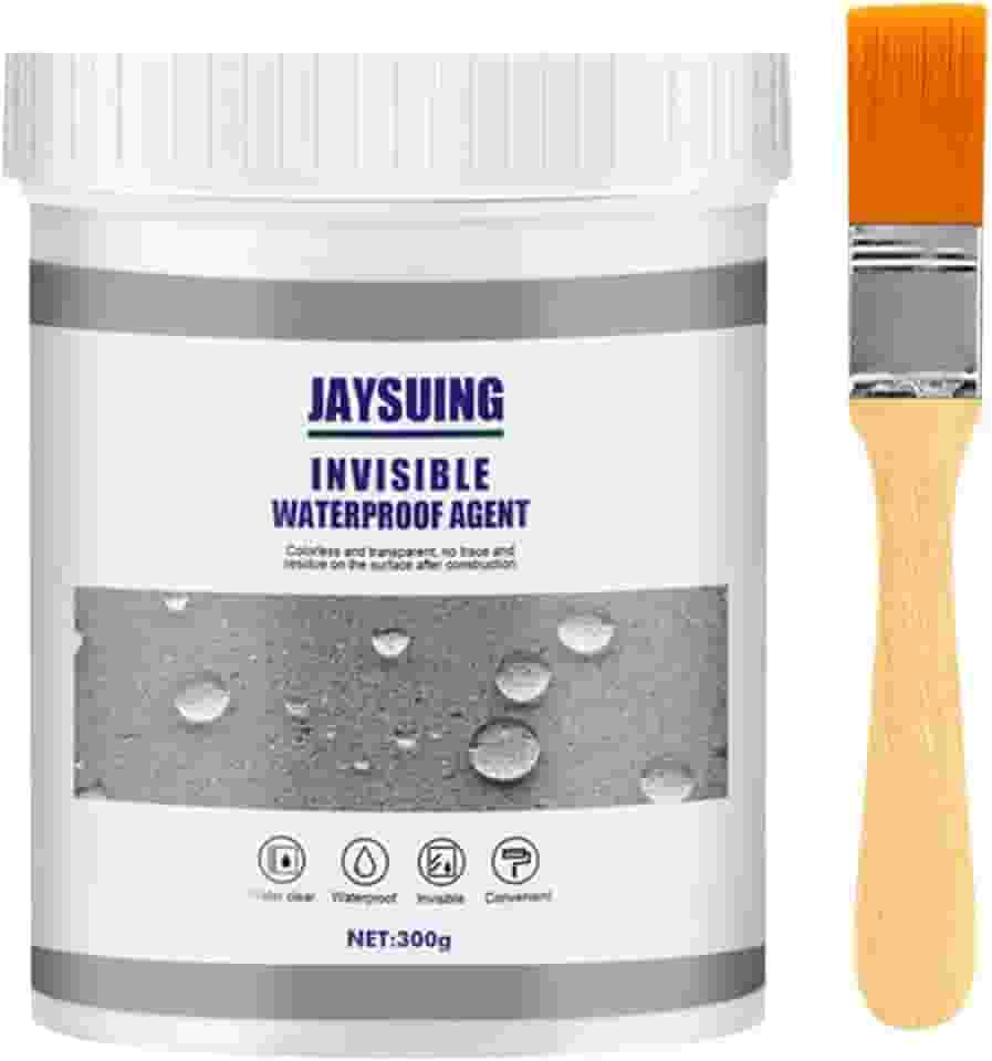 Agente à prova d'água invisível Jaysuing, agente anti-vazamento à prova d'água, agente anti-vazamento super à prova d'água selante isolante à prova d'água, vazamento de reparo transparente (300g-1pç)