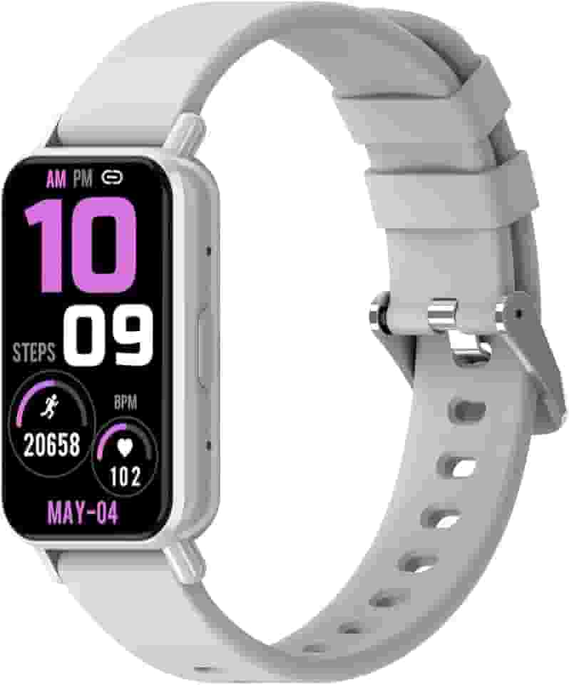 PEJE Band 1,1.45" TFT Tela, Smartwatchs,IP68 à Prova d‘Água,Relogio Smartwatch Feminino,100+ Modos Esportivos, Notificações Inteligentes, Assistente de Voz, Compatível com iOS/Android（Prata）
