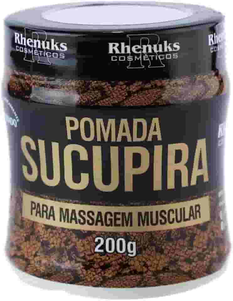 Kit 04 Potes Gel Pomada Sucupira Para Massagem Muscular Corporal Rhenuks 200g Cada