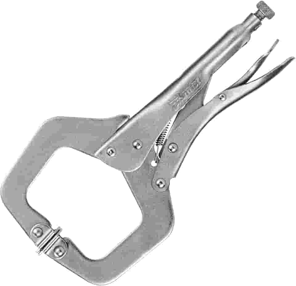 MTX Alicate de Pressão 10" (250 mm) Tipo C – Mandíbulas Largas, Ajuste Preciso, Estrutura Robusta para Fixação Segura em Mecânica e Marcenaria