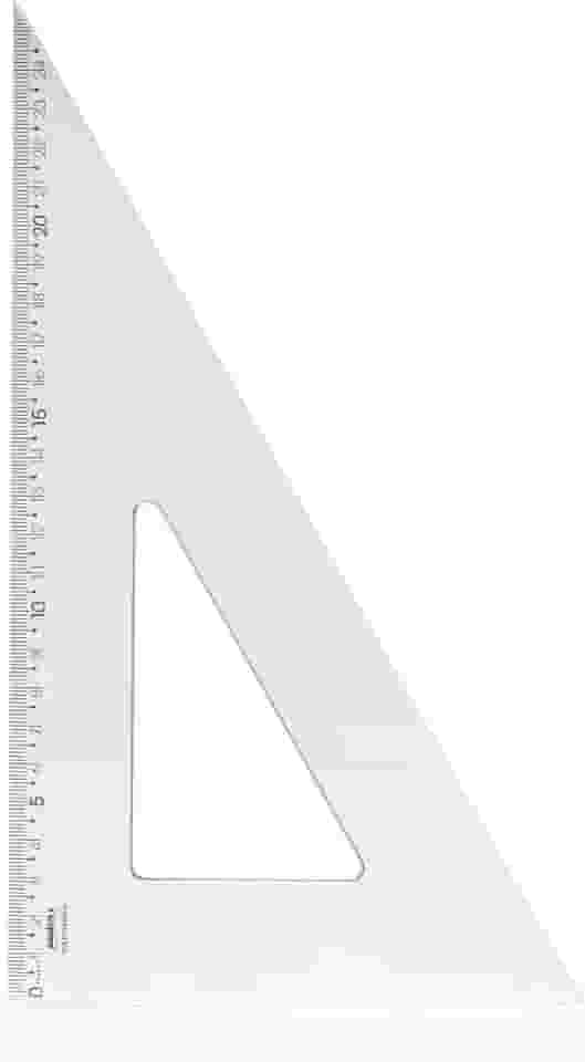 Esquadro Escaleno 60° de 26cm, Waleu, New Line