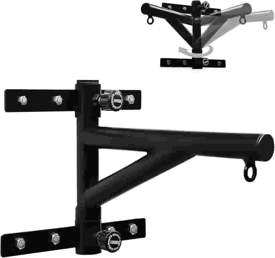 Yes4All Suporte de parede ajustável para bolsa pesada com corrente - resistente - Suporte de saco de pancadas para boxe, muay thai e treinamento de MMA