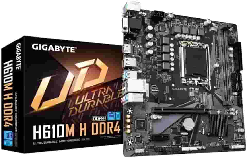 Placa Mãe Gigabyte H610M H DDR4, Chipset H610, Intel LGA 1700, mATX, DDR4