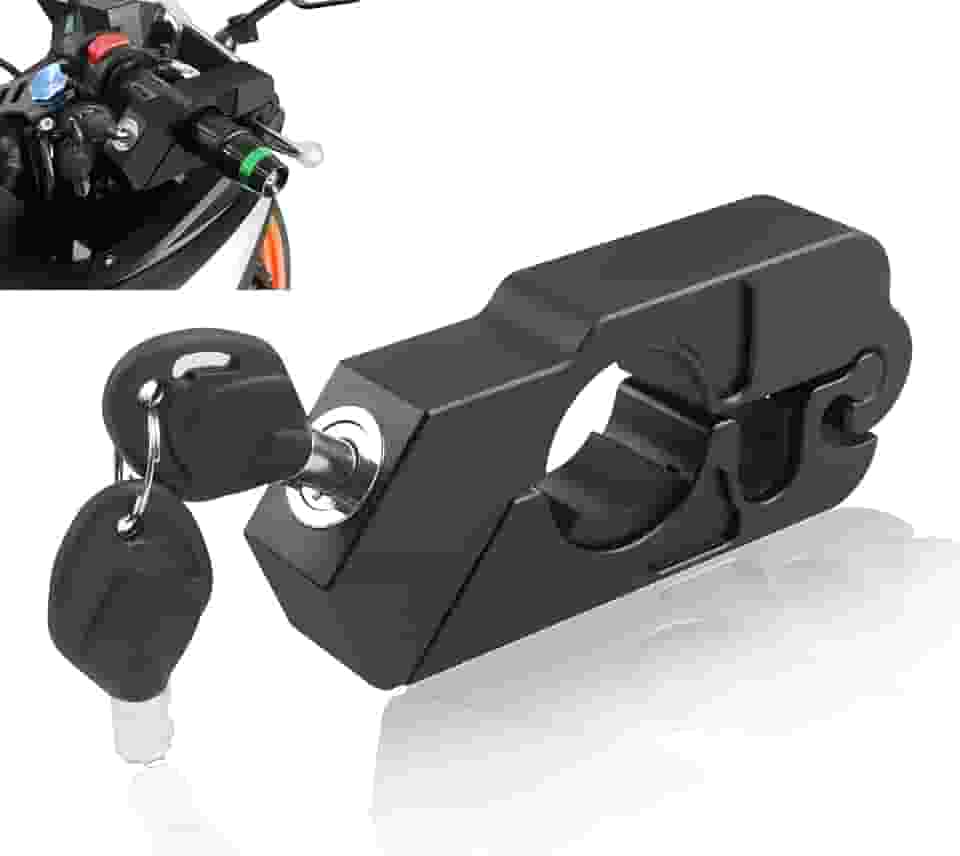 BAIONE Trava de aperto de motocicleta guidão acelerador trava de segurança anti-roubo scooters adequadas para motocicletas ATV Dirt Street Bike (preto)