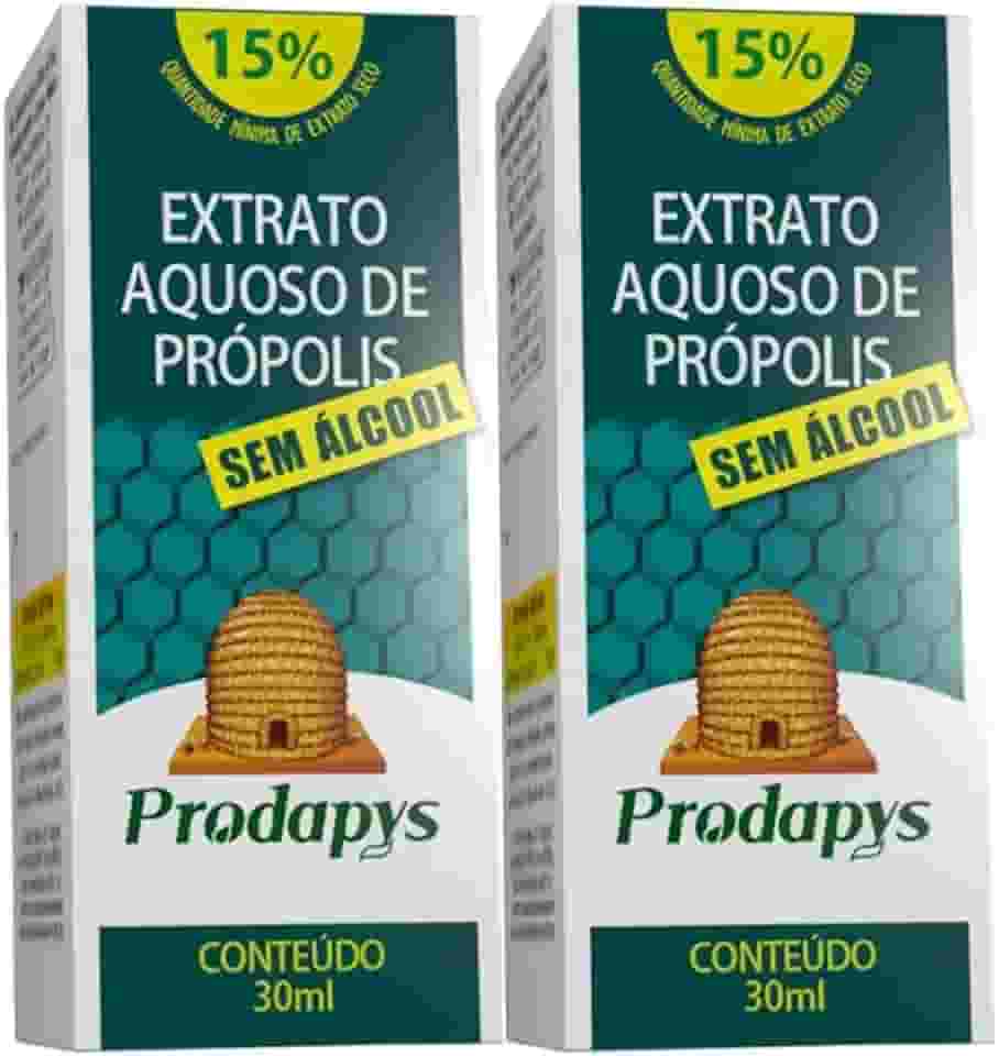 Extrato Aquoso de Própolis (Sem Álcool) 30ml Prodapys | Kit 2 Frascos
