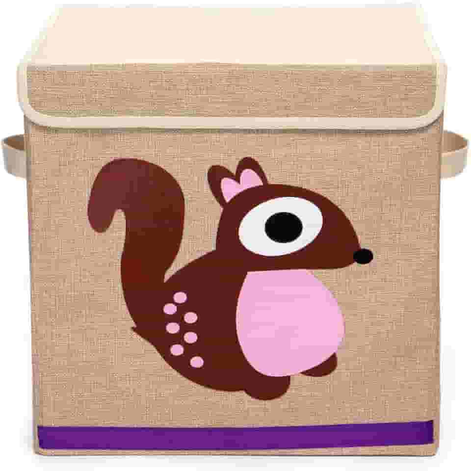 Caixa Organizadora Infantil Com Tampa estampa:esquilo