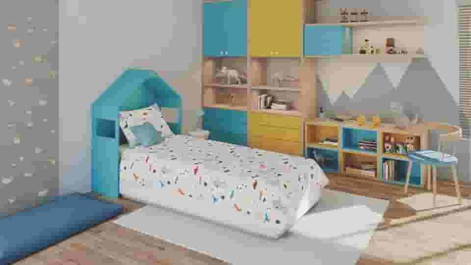 Jogo de Cama 100% Algodão Solteiro Estampado Patrulha Canina Menino 1,40 m x 2,10 m Com 3 peças