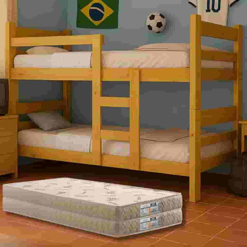 Beliche Madeira Maciça Resistência e Segurança com Colchões D33