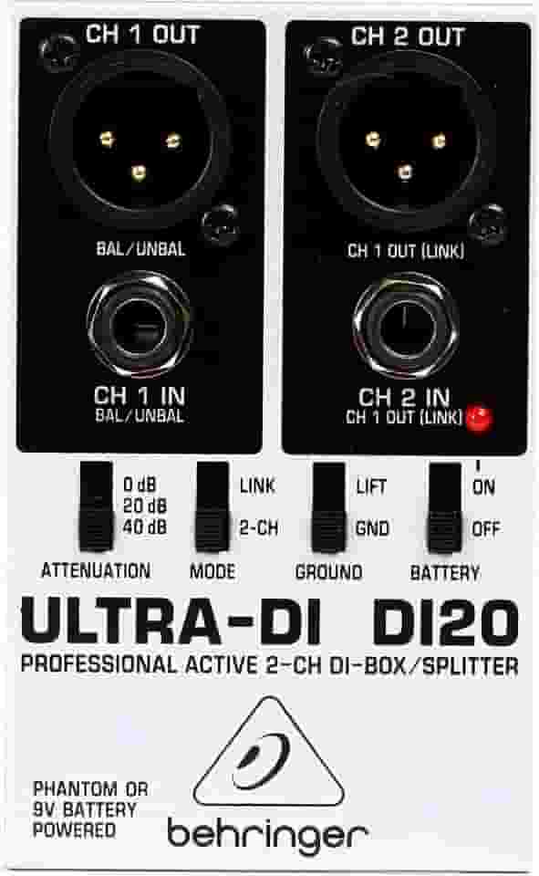 Behringer DI20 Direct Box Ativo