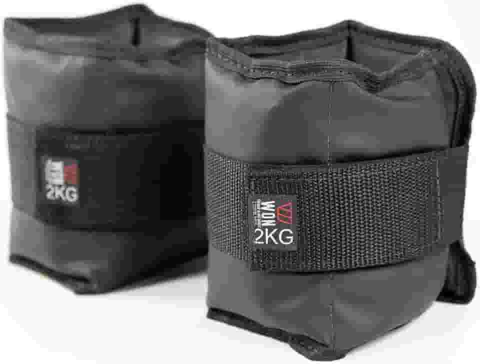 Par Caneleira de Peso 2 Kg Tornozeleira de Peso, Glúteos, Treino em Casa, Treino para Pernas, Academia, Fitness, CrossFit, Musculação, Funcional