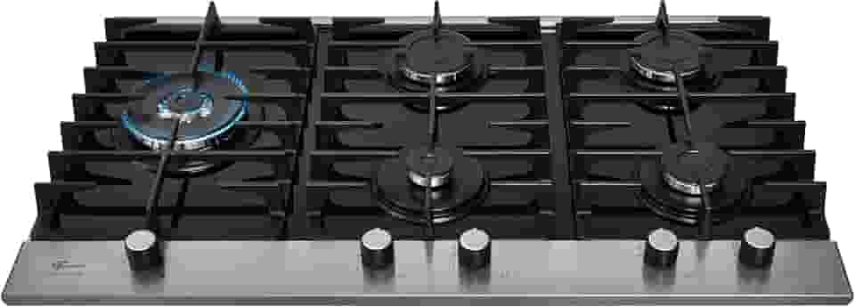 FISCHER COOKTOP À GÁS 5 BOCAS PLATINIUM MESA VIDRO PRETO 33810-92122