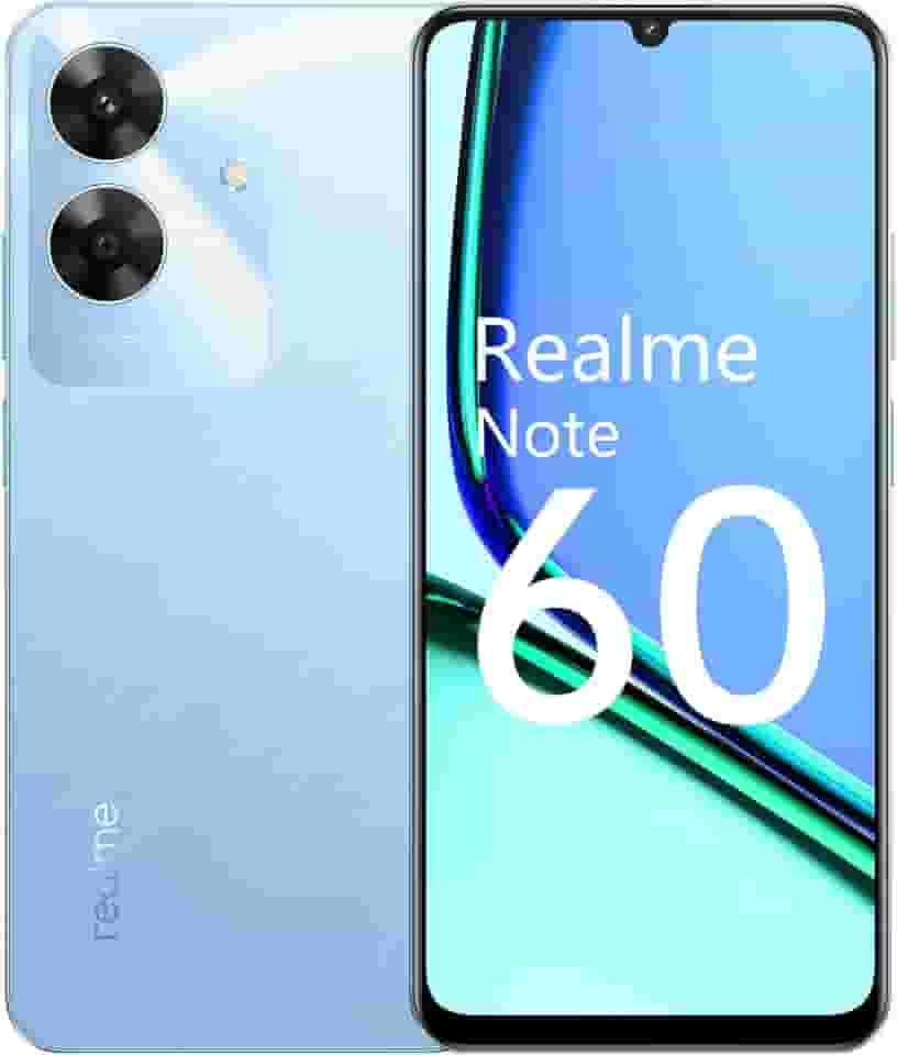 Celular Realme Note 60 RMX3933 4 GB de RAM/256 GB/UNISOC T612 Octa Core, Bateria de 5000mAh e tela de 6,74', Câmera Super Nítida de 32 MP - Smartphone Voyage Blue (Azul)
