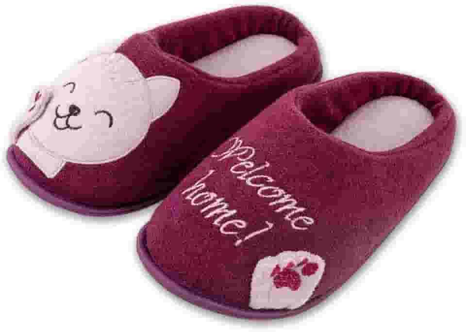 Pantufa Antiderrapante Bordada Gatinho Disponível do 27/28 até 45/46 Super Quantinha
