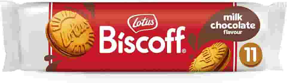 Lotus Biscoff Biscoito Recheado com Chocolate ao Leite, 110g, Sabor Chocolate