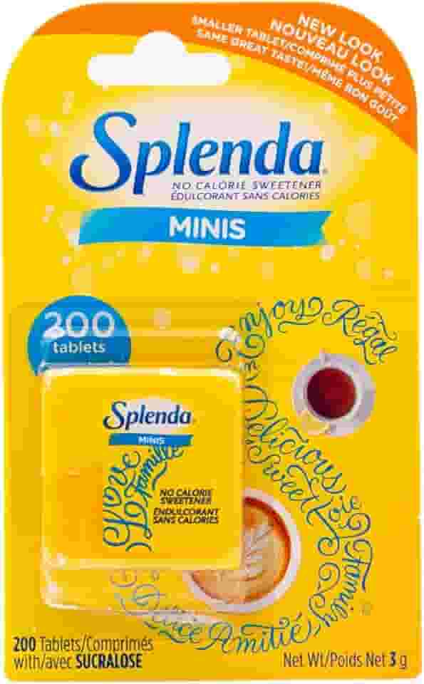 Splenda Minis, Adoçante Sem Calorias, 200 Comprimidos Dissolvíveis, 3g