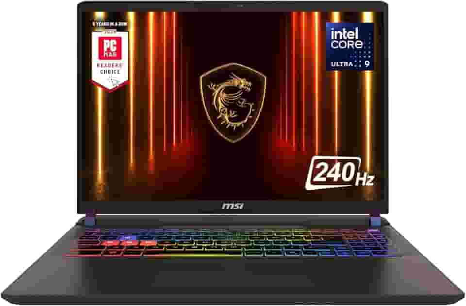 MSI Laptop para jogos Vector 16 HX AI 40.6 cm 240Hz QHD+: Intel Core Ultra 9-275HX, NVIDIA Geforce RTX 5070Ti, 16GB DDR5, SSD NVMe de 1TB, Thunderbolt 5, Wi-Fi 7, Win 11 Home: Cosmo Gray A2XWHG-211US