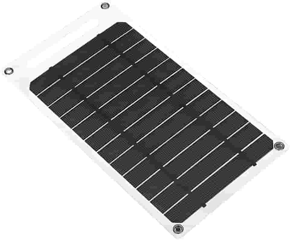 Carregador solar monocristalino USB de 10 W, painel solar de alta eficiência para carregar telefones, tablets, carregadores portáteis e muito mais, solução portátil para uso externo