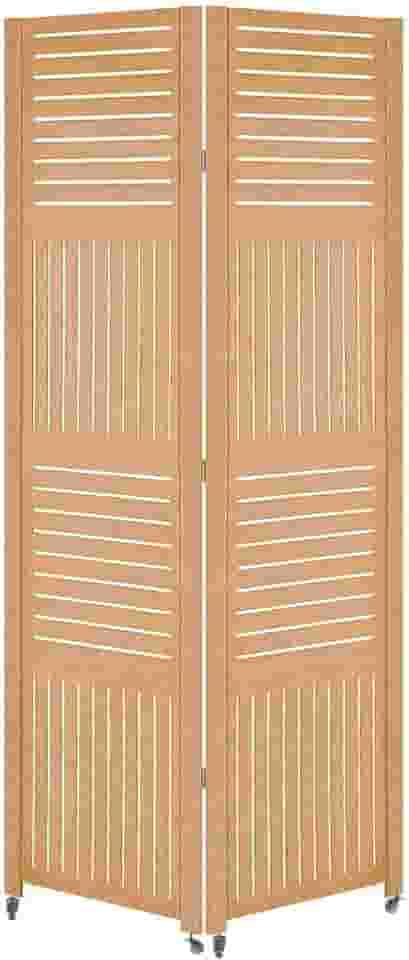2 Biombo Com Rodinha Painel Repartido Divisoria de Ambiente Decoração Rodizio (Horizontal Vertical)