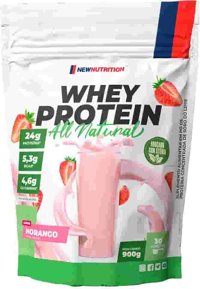 All Natural - Whey Protein 900g | Adoçado com Stevia