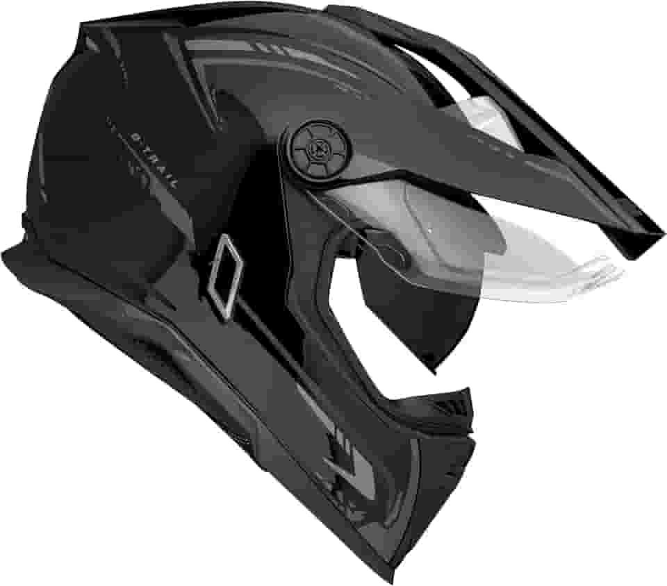 Capacete Masculino Bieffe B-Trail Authentic Preto Moto