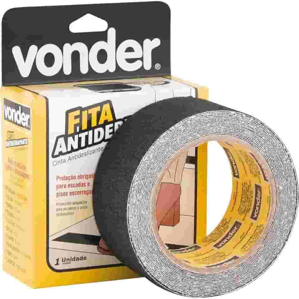 Vonder, Fita Antiderrapante, 50 Mm X 15 M, Preta.