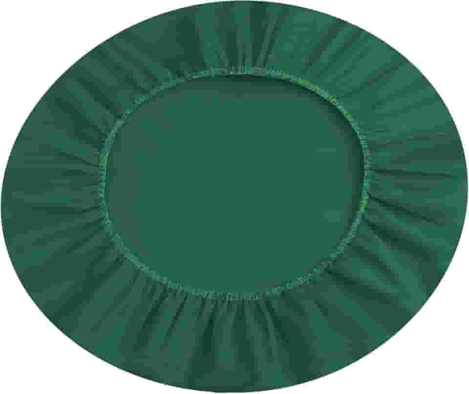 Kit 4 Capas Sousplat Redondo Liso Tecido Oxford 35x35cm Jogo Americano Mesa Posta 4 Lugares Verde