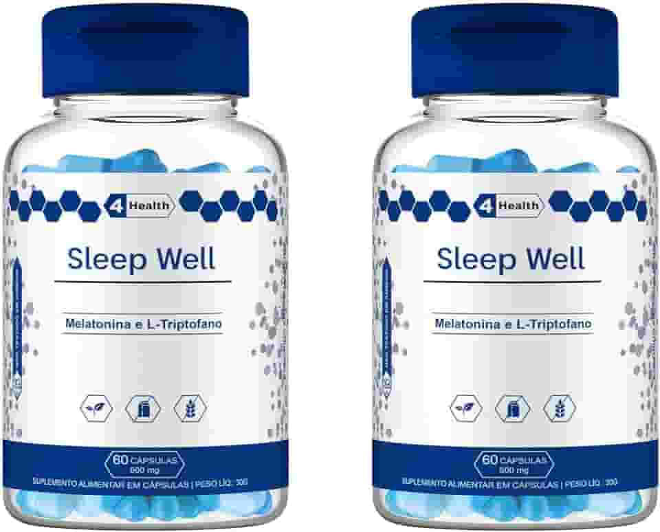 Sleep Well Melatonina & L-triptofano 500mg - 4 Health - 2 POTES